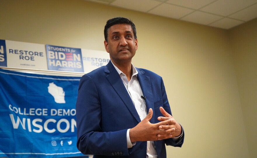 Rep. Ro Khanna, D-Calif., held five listening sessions at university campuses across Wisconsin, speaking with student organizers about issues that mattered most to them.