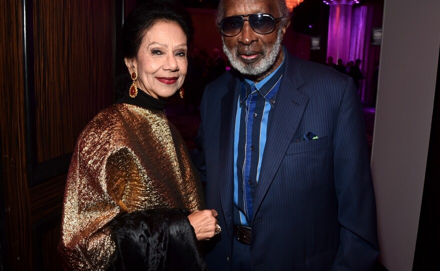 Clarence Avant and his wife, Jacqueline, attending a Grammy Awards event in 2020. Avant died Sunday at age 92. Jacqueline Avant was killed in 2021.