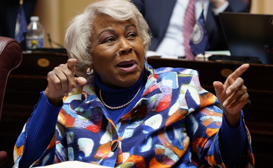 Virginia state Sen. Louise Lucas during a budget session in Richmond in 2024.
