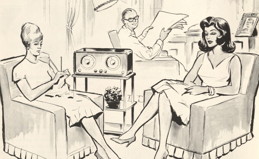 The Latin American Library at Tulane University is digitizing and archiving a selection of Spanish language soap operas from the 1960s. The illustration above appeared in a brochure titled "What Is and How to Produce a Radionovela," published by America's Productions, Inc.