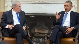 President Barack Obama and Prime Minister Benjamin Netanyahu of Israel hold a bilateral meeting in the Oval Office, Sept. 30, 2013.