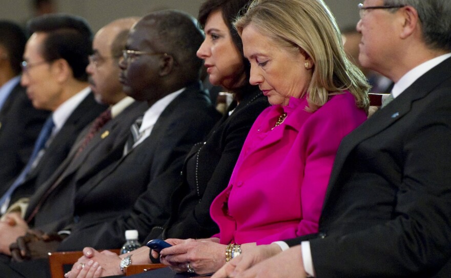 Hillary Clinton, seen here in 2011 during her tenure as secretary of state, used a personal email account instead of an official government account.