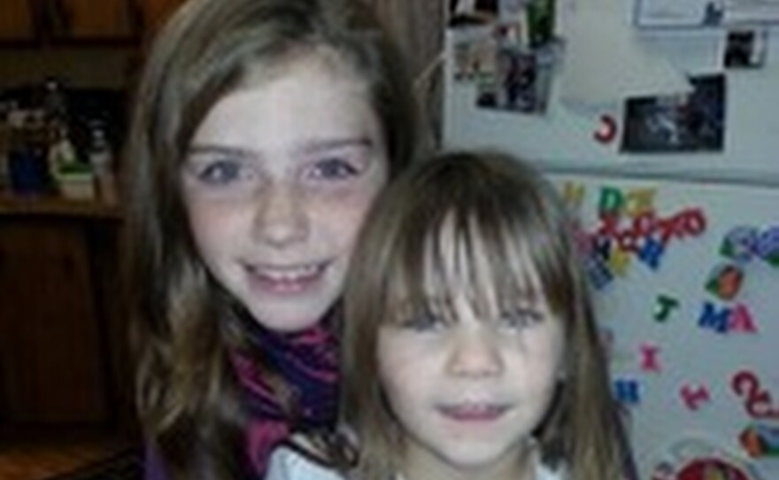 This undated family photo provided by the Pershing County Sheriff's Office shows Shelby Fitzpatrick (left) and Chloe Glanton, two of the children who were found "alive and well" after an extensive search in northern Nevada.