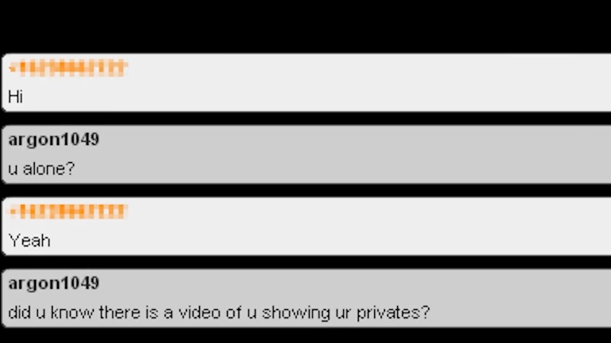 An undated screenshot of chat messages between a scammer and their victims released by the FBI.