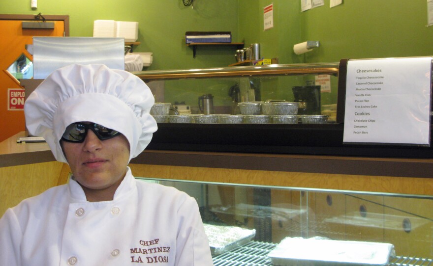 Laura Martinez may be the only blind chef in the country running her own restaurant. La Diosa opened in January. Martinez was hired directly out of culinary school by acclaimed Chicago chef Charlie Trotter and worked for him until his restaurant closed in 2012.