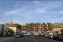 An apartment building under construction in North Park is seen here, April 15, 2021.