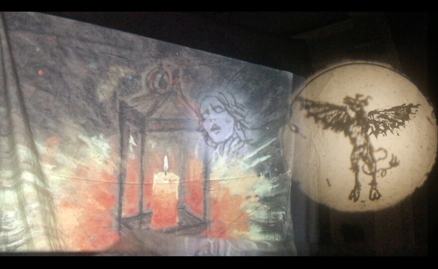 Melissa Ferrari's "Relict: A Phantasmagoria" is one of the performances pieces showcased at San Diego Underground Film Festival. It offers a "nonfiction magic lantern phantasmagoria examining the intersections of cryptozoology, pseudoscience, and religion."