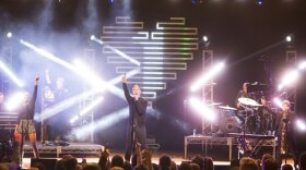 In the breathtaking Spanish Gothic-style Theatre at Ace Hotel, formerly the United Artists movie palace, in downtown Los Angeles, Fitz & The Tantrums played its signature dance grooves -- blending classic soul and ’80s pop on such songs as the band's new single, “The Walker."