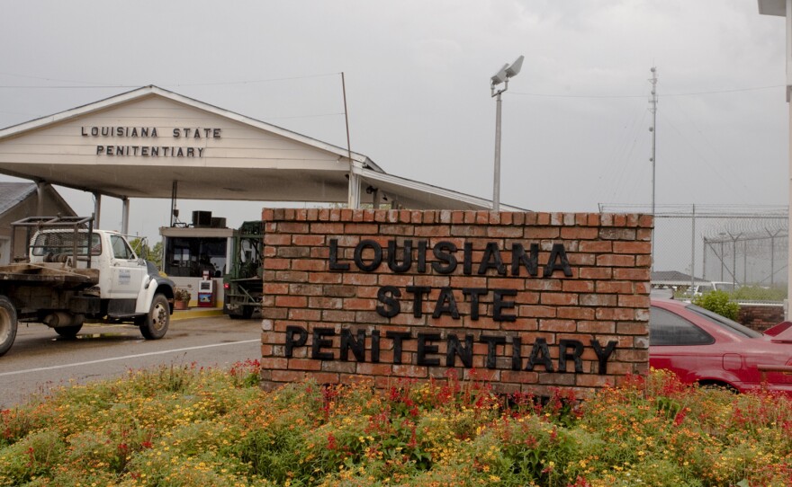 A view of the front entrance of the Louisiana State Penitentiary in Angola, La., where prisoners known as the "Angola Three" served a combined total of 100 years in solitary confinement.