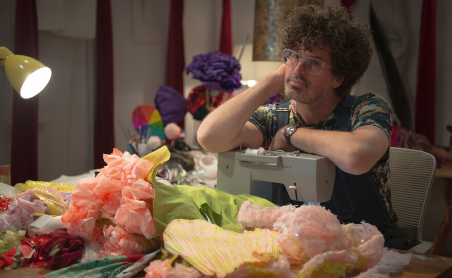 Machine Dazzle in his Jersey City studio