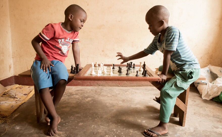 Children at the Katwe Chess Academy learn lessons that apply to life as well as the chess board.