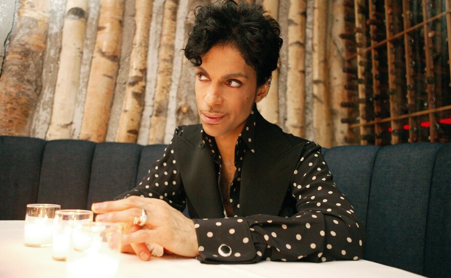 Prince is discussing everything from love to the constellations, 2004.