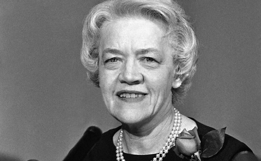 Sen. Margaret Chase Smith (R-Maine), pictured in Washington in March 1964. She was the first woman to win election to both the U.S. House of Representatives and Senate, where she served for more than two decades.