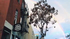 The 5&A Dime storefront is pictured in this undated photo.  