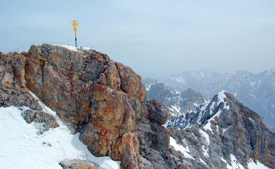 Zugspitze, the highest mountain in Germany. 