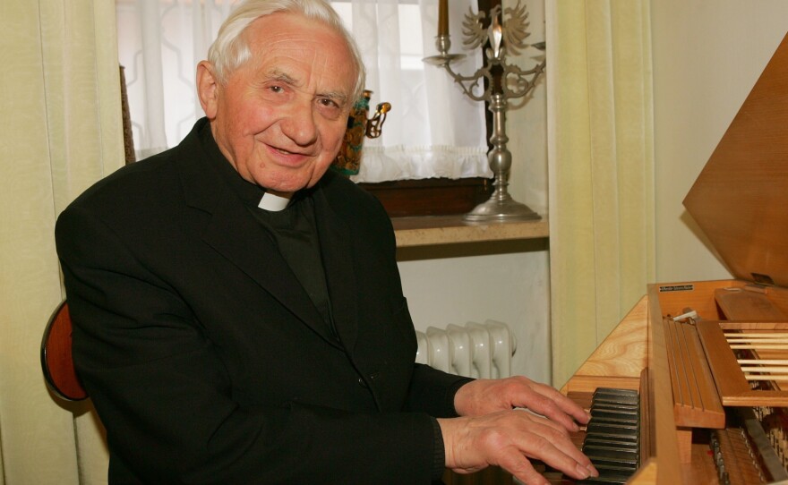 Georg Ratzinger at home in Regensburg on April 19, 2005.