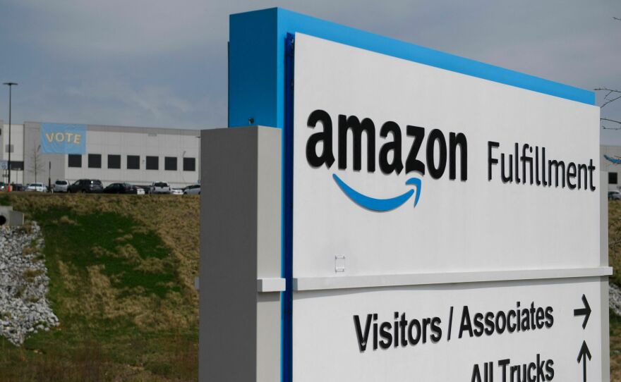 The Amazon fulfillment center in Bessemer, Alabama photographed on March 26, 2021.