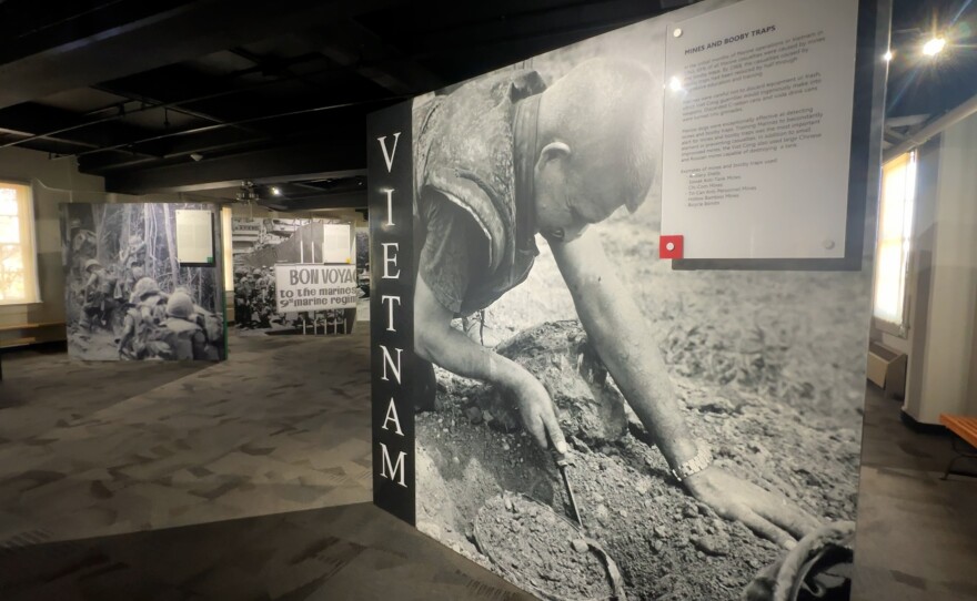 The Vietnam War exhibit is shown at MCRD Command Museum on january 29, 2025.