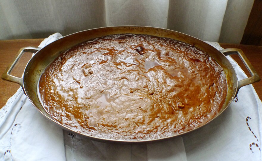 It's not the prettiest dessert, but it is delicious.