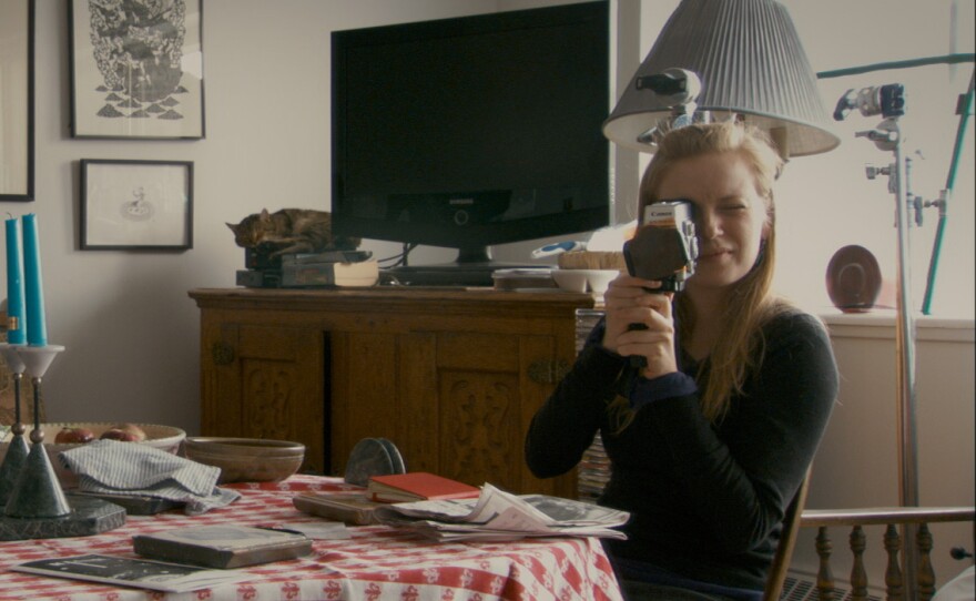 Director Sarah Polley on the set of "Stories We Tell."