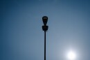 Smart streetlights are pictured at the corner of 32nd Street and University Avenue in San Diego on July 12, 2024.