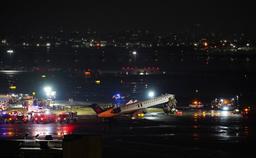 The collision happened just before midnight on Sunday.