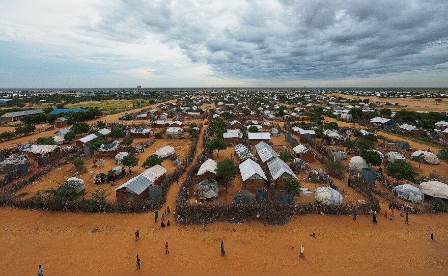 An overview of the part of the eastern sector of the sprawling Dadaab refugee camp in Kenya in April 2015.