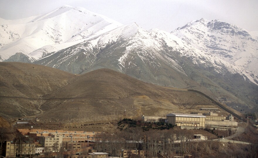 The Evin prison outside Tehran, shown here in 2004, is where prisoners including Iranian-American businessman Siamak Namazi and Washington Post journalist Jason Rezaian have been held.