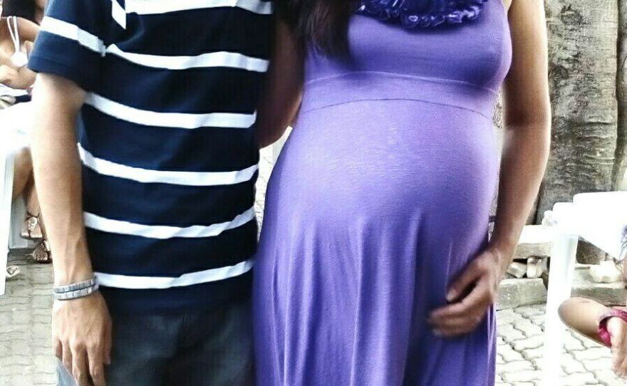 Pilar Goncalves, 22, with her husband, was told she had Zika virus, which health authorities suspect may be linked to a rare birth defect. After a blood test, she was "desperately relieved" to be given the all clear.