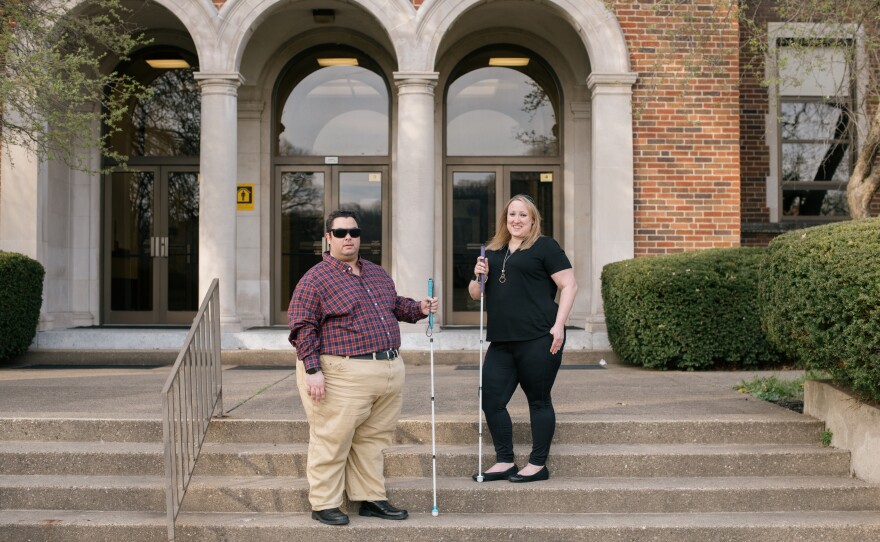 Harold Rogers and Miranda Lacy met at West Virginia State University—they both still consider this campus home. They went on to graduate school at West Virginia University, where they say they've faced huge challenges as blind students.