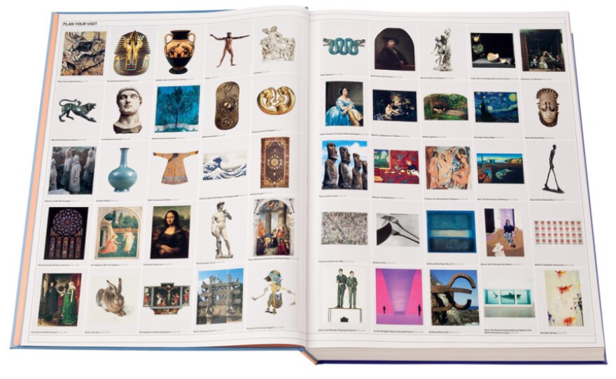<em>The Art Museum</em>'s "Plan Your Visit" page acts as a table of contents showing the reader different galleries to peruse, like ancient Rome, pre-Columbian Americas and art since the mid-20th century.