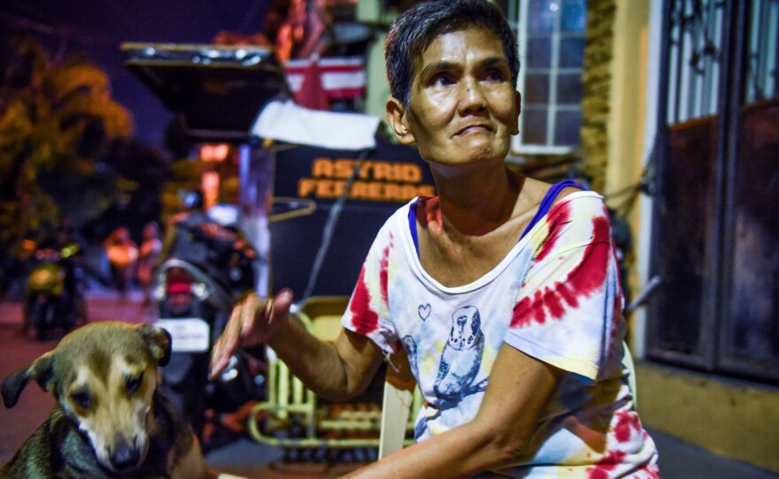 Lilibeth Diego, 53, a laundry woman who is married with three children, started using methamphetamine, or shabu, when she was 17. She recently turned herself in to authorities because she feared she could be killed under President Rodrigo Duterte's war on drugs. She says she has been clean for the past several weeks.