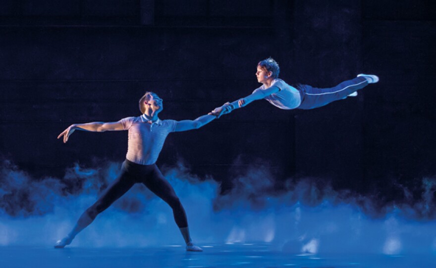 Liam Mower and Elliott Hanna in “Billy Elliot The Musical Live” on GREAT PERFORMANCES.