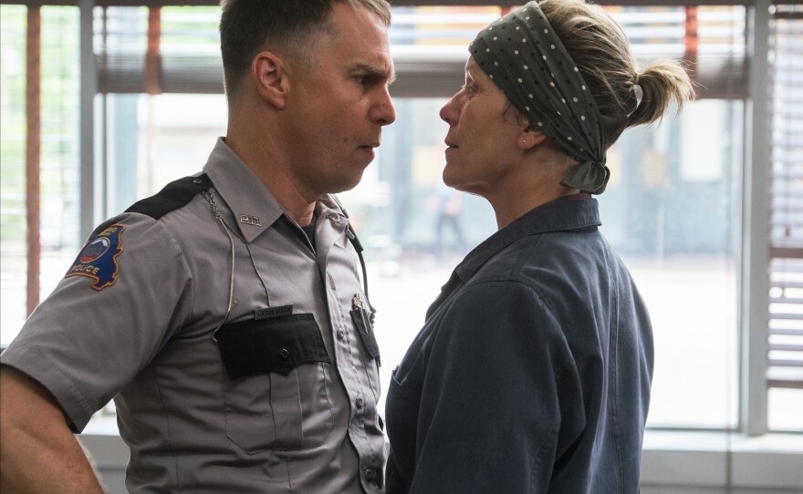 Sam Rockwell and Frances McDormand squared off onscreen in "Three Billboards Outside Ebbing, Missouri" and both are up for acting Oscars at the 90th Academy Awards.