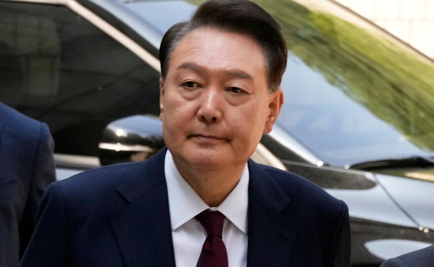 South Korea's ousted former President Yoon Suk Yeol arrives to attend his trial at the Seoul Central District Court in Seoul, South Korea, May 12, 2025.