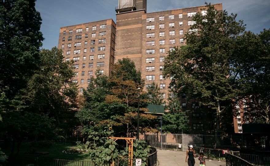 The Washington Houses is a 15-building complex operated by the New York City Housing Authority. It's just a few blocks away from the East River but was unharmed during Hurricane Sandy.