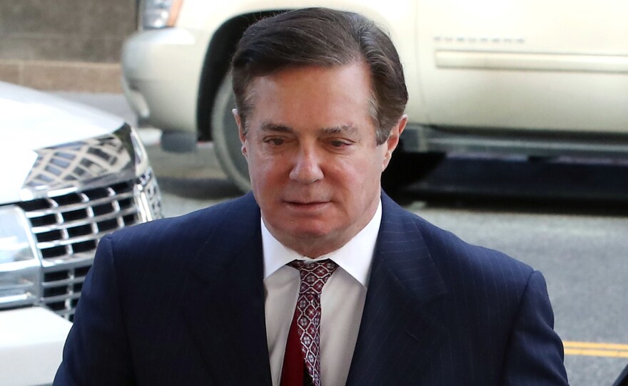 Former Trump campaign chairman Paul Manafort arrives at the federal courthouse in Washington, D.C., on June 15 for a hearing.