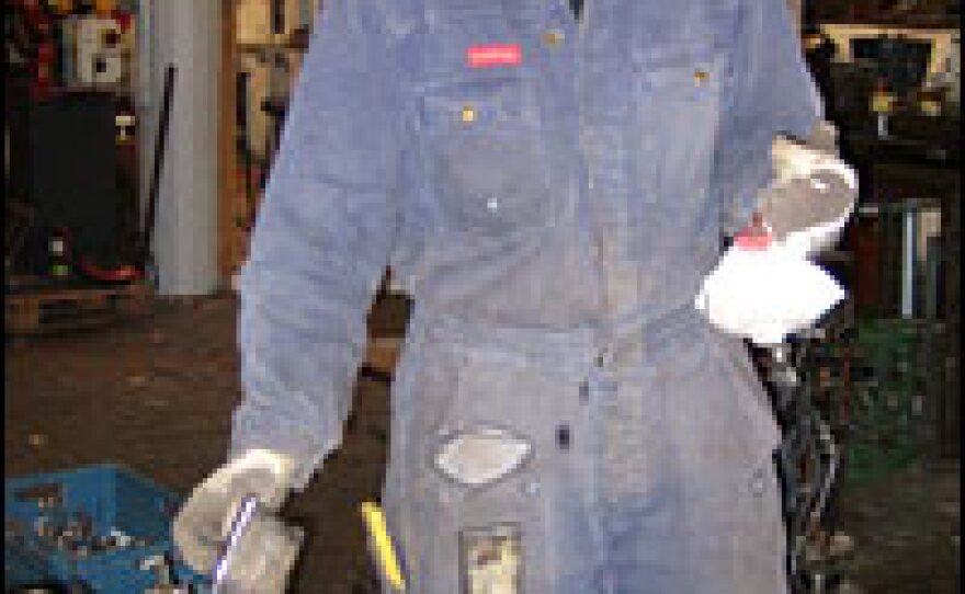 Sculptor/welder Charlotte Steem lives in Christiania, a Danish commune where freedom of speech is espoused. She says the violence with which some Muslims reacted to the Mohammed cartoons has undermined many of her convictions.