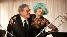 Tony Bennett is joined by Lady Gaga for “The Lady Is a Tramp.”