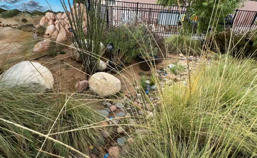 A portion of the garden behind the Barona Cultural Center & Museum is shown on September 22, 2025.