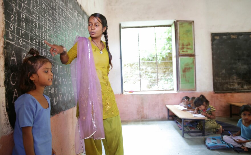 The mentors from Educate Girls recruit girl students in Indian villages — and teach them as well.
