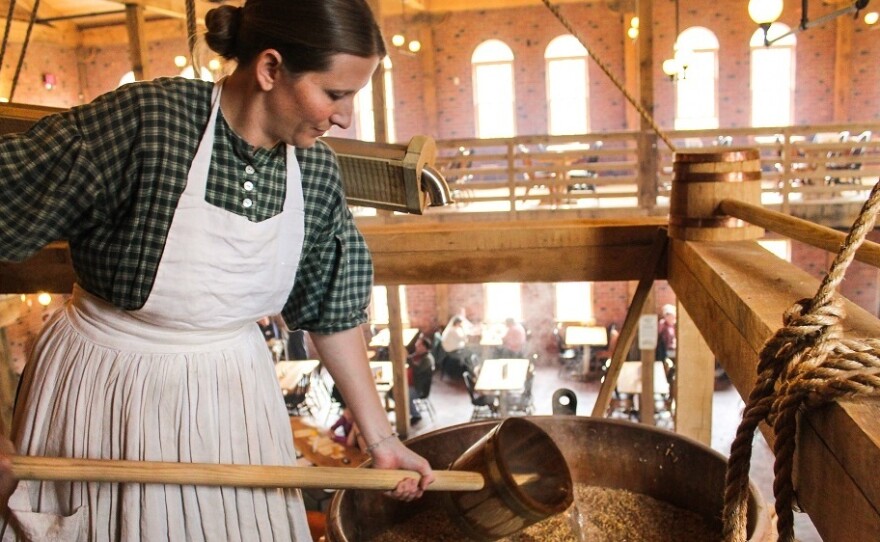 A brewster at the Carillon Brewing Company in Dayton, Ohio.