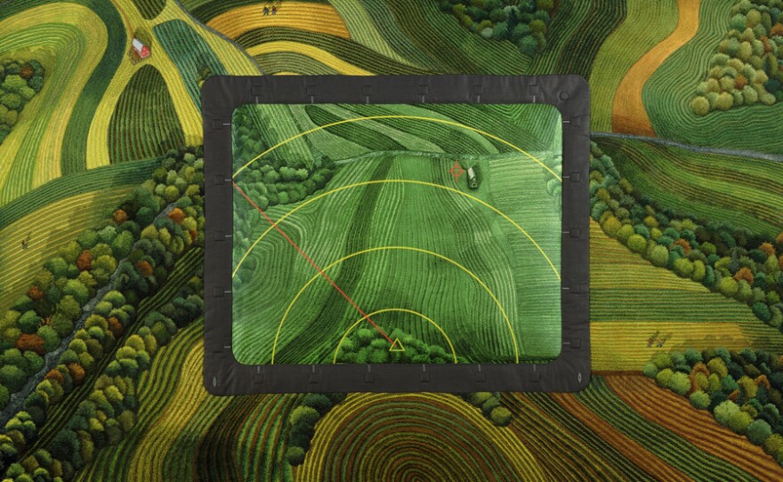 “Practice Bomber Range in the Mississippi Flyway,” 2002, by Terese Agnew.