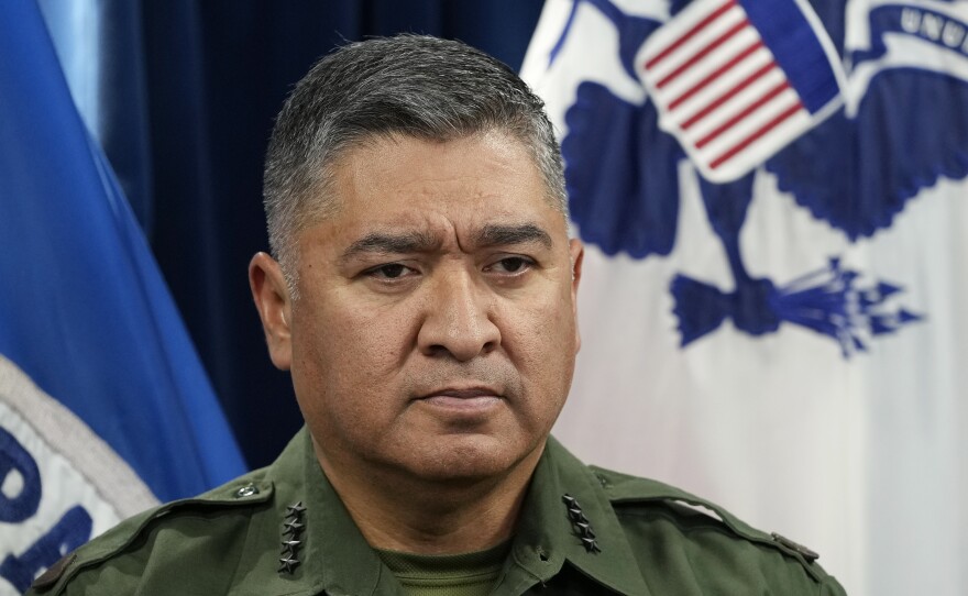 U.S. Border Patrol Chief Raul Ortiz listens during a news conference, Jan. 5, 2023, in Washington. The head of the U.S. Border Patrol is stepping down following major changes at the U.S.-Mexico border that came with the end of Title 42 pandemic restrictions. Ortiz said in a note to staff Tuesday, May 30, obtained by The Associated Press, that he has decided to retire effective Friday, June 30.