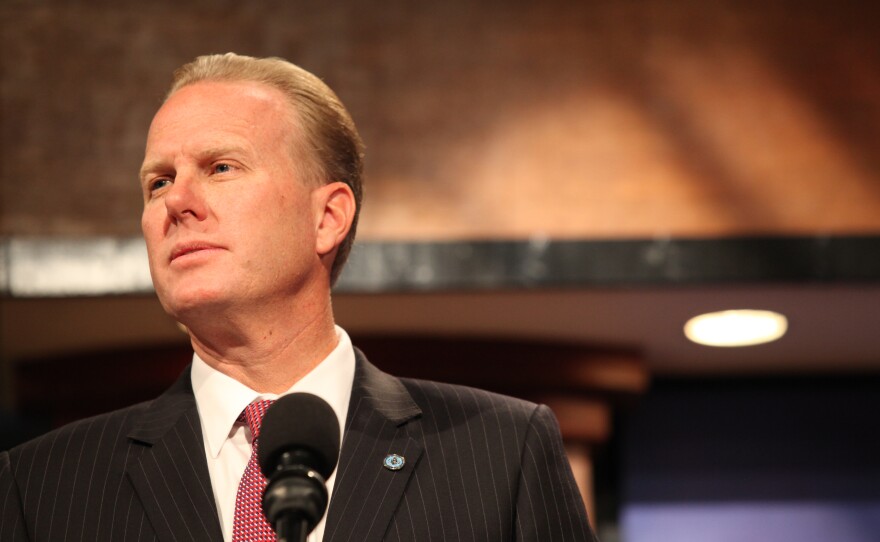City Councilman Kevin Faulconer at the KPBS mayoral debate.