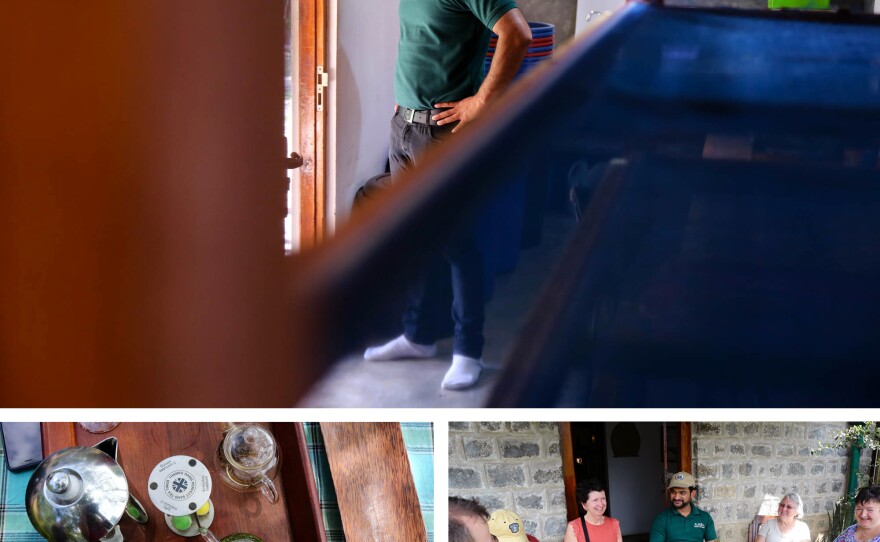 Karuna Mohan Raj, the great-grandson of Thamba Arunasalam Pillai, the estate's original owner, is now the estate manager. He leads tours of the grounds and gives tea tastings to around 2,000 visitors a year.