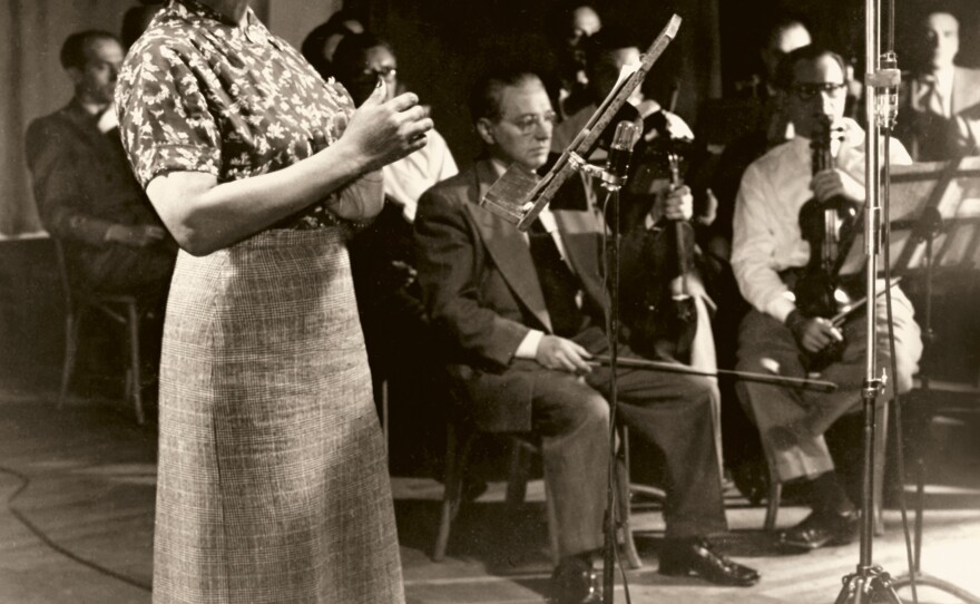 Marian Anderson in April 1951. In the 1950s, Marian Anderson began "vertical" segregation with her audiences, where the hall was split into side-by-side racial sections rather than seating Black people in the back. She also worked with the NAACP who was discouraging Black artists from performing for segregated audiences.