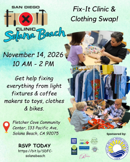 San Diego Fixit Clinic in Solana Beach
