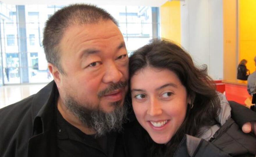 Ai Weiwei and filmmaker Alison Klayman.