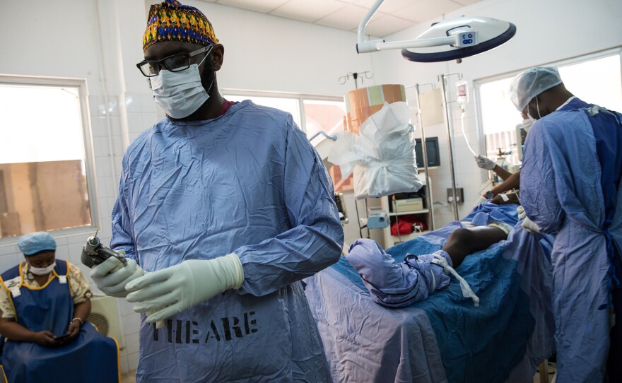 Marenah says bone surgery can cause a lot of pain for patients. In Gambia, treating that pain, he says, "can be difficult."